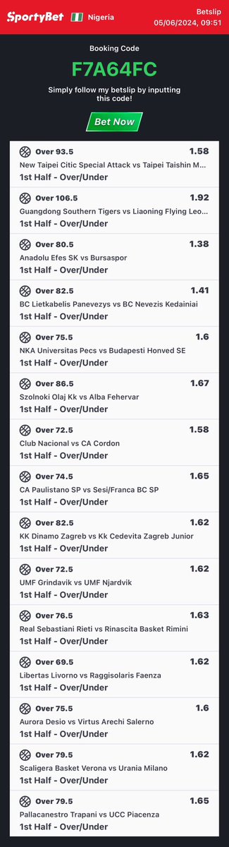 1K ODDS SPORTYBET 🏀 👉 t.me/+CDDCzK_AEqozN… WE PRAY FOR BOOM 🙏🏽 STAKE RESPONSIBLY! USE YOUR HEAD 🗣️ @loudpunts @BasketballProfe @Ada_Daddyya @CHIZZY_BB @BoomQueen_ @notoriouztips @TuzTech_Szn_