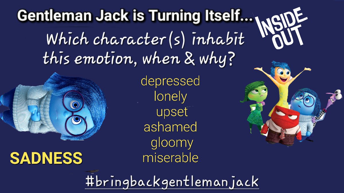 Gentleman Jack is turning itself 'Inside Out'! #BringBackGentlemanJack @BBC @LookoutPointTV