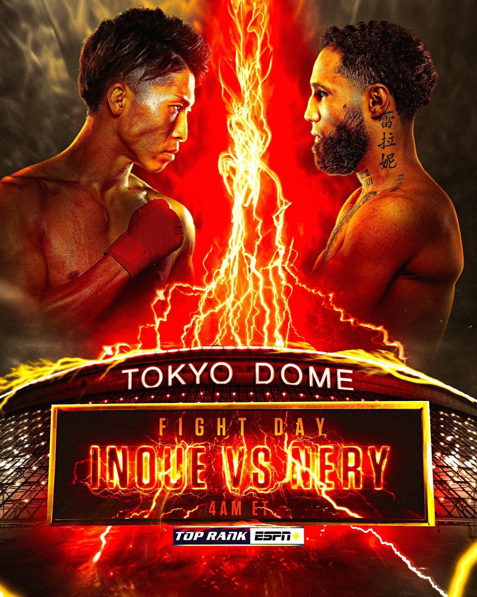 I believe that this one will be exciting whilst it lasts. I think Inoue punishes Nery, hurts him to the body and possibly stops him that way and I think that he does the job within 6. What’s your prediction? #boxing #InoueNery