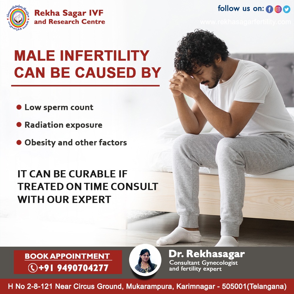 #Maleinfertility may stem from factors like #lowspermcount, #poorspermquality,
#hormonalimbalances, #genetic issues, #lifestyle choices, or #medical conditions .Seeking professional advice is crucial.

For more visit : 
 rekhasagarfertility.com