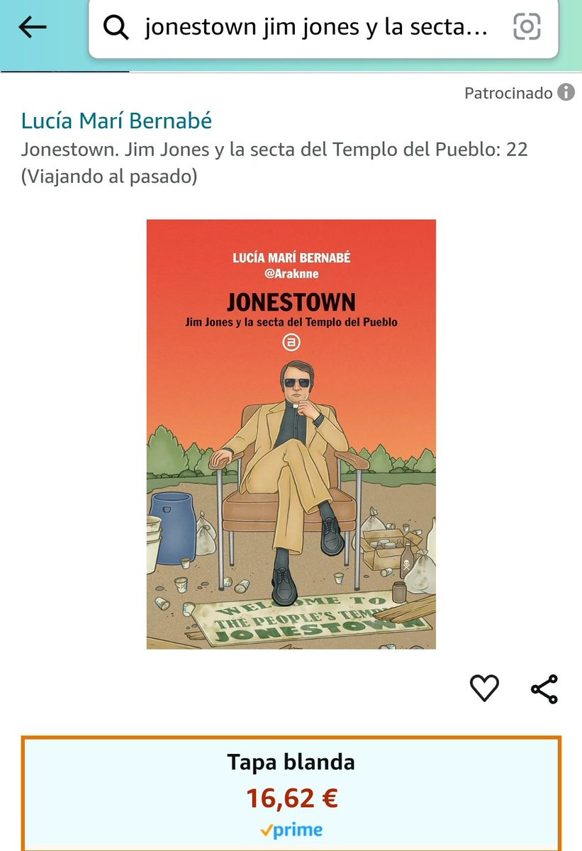 🛑Ya tenéis a la venta mi libro 'JONESTOWN. Jim Jones y la secta del Templo del Pueblo' en librerías!!!!🛑 En amazon también está disponible!!🥺🥺🥺