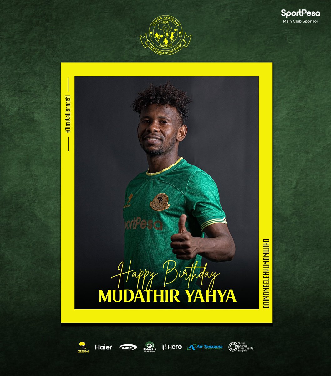 Happy Birthday to Mudathir Yahya. 🎂🤙🏽

Leave your birthday wishes for Uncle Mudathir below 🔰👇

#TheClubAboveAll
#DaimaMbeleNyumaMwiko