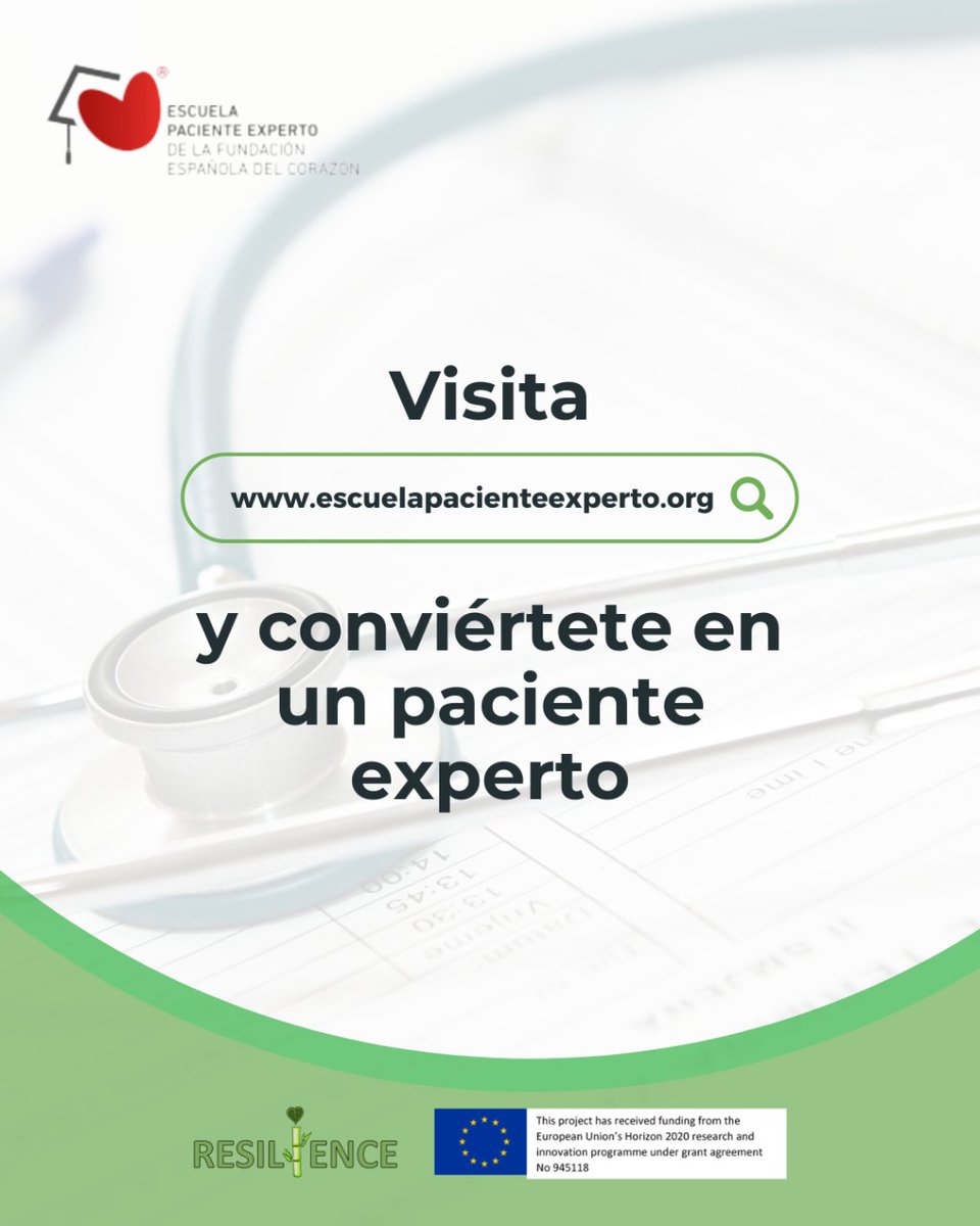 ¿Conoces la Escuela #PacienteExperto de @cuidarcorazon? Es una iniciativa de Escuelas de Paciente que busca dar respuesta a las dudas que les pueden surgir a las personas enfermas o a sus familiares durante su tratamiento. SaludCardiovascular #CardioOncología #RESILIENCEh2020