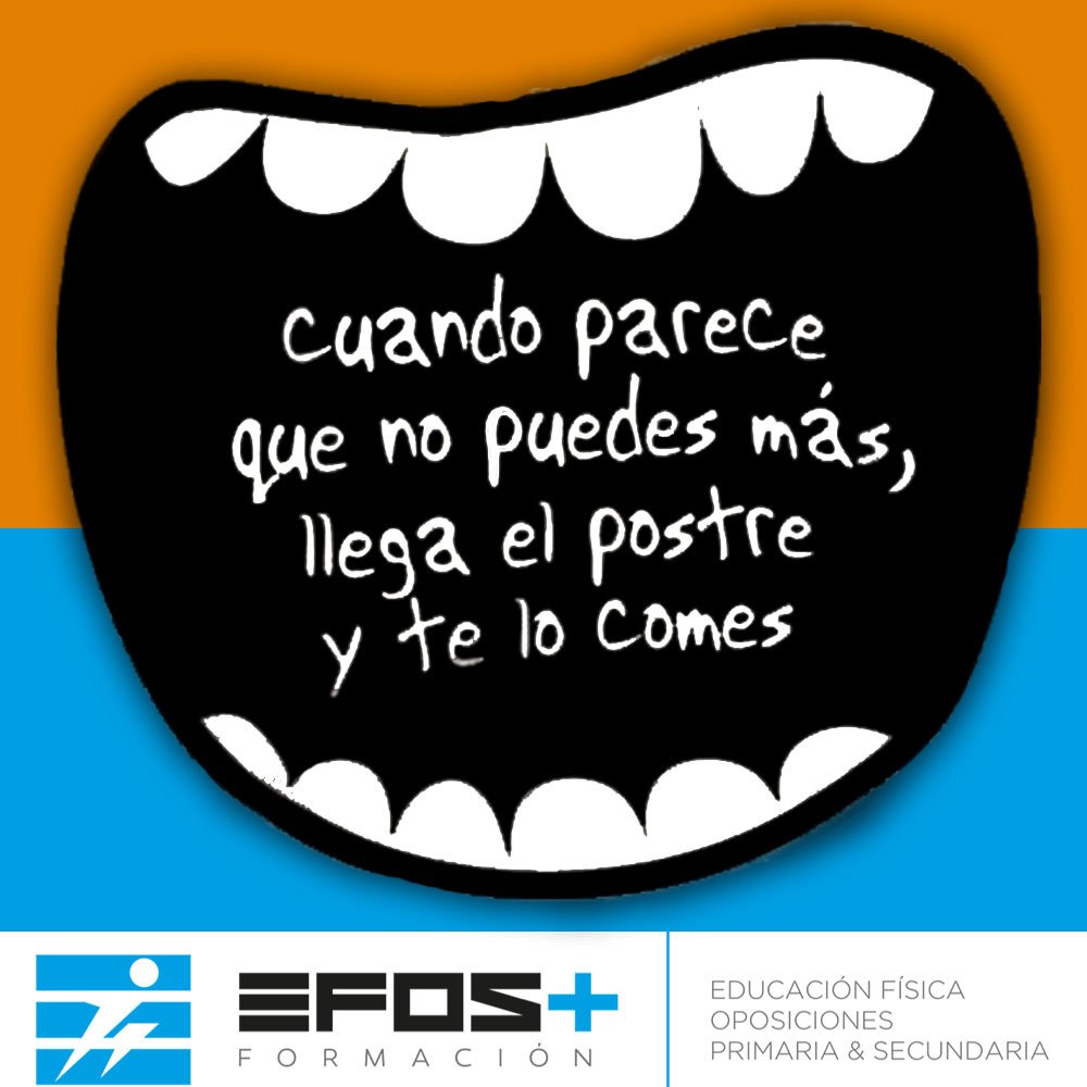 🔵Estamos en la recta final... 
Muchos ánimos 💪
Una idea que hace eco de la actitud más conveniente en estas fechas 👇
😆