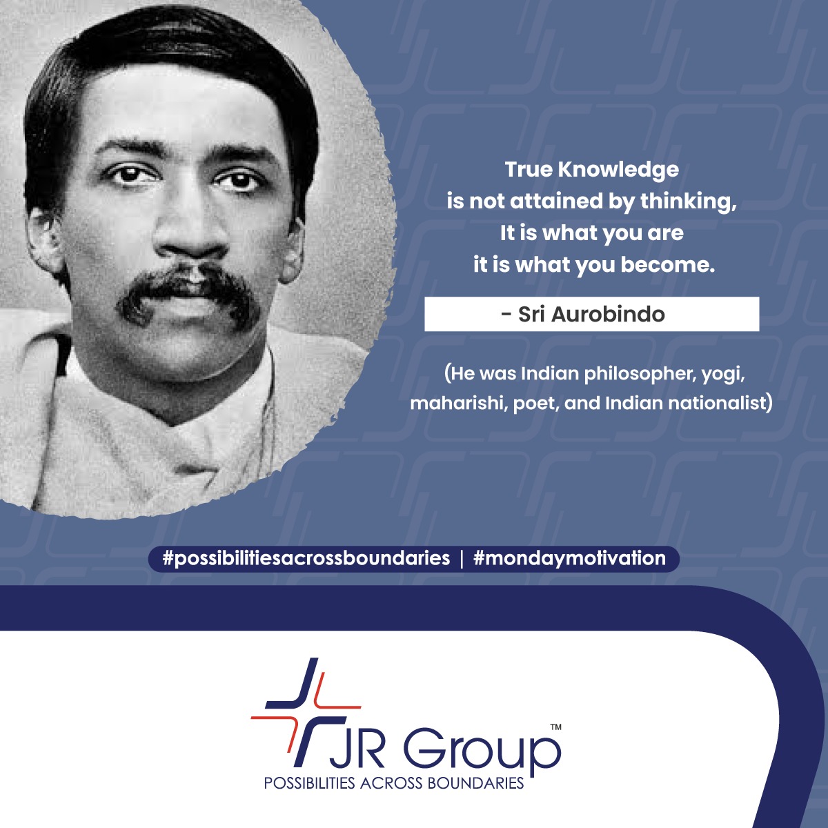 Wise words by wise legend..!

#Possibilitiesacrossboundaries #JRgroup #Possible #India #Logistics #Shipping #Petroleum #Corporate #Possibility #possibilities #Gobeyond #Focus #focusonpossible #Fact #FridayFacts