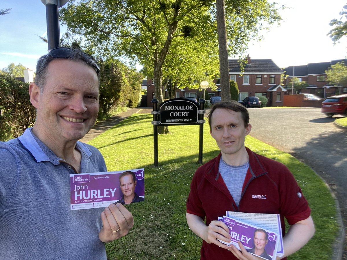 Lovely afternoon for canvassing #Cornelscourt & #Cabinteely yesterday. Great bumping some old friends on the doors and welcome reception overall. #LE24