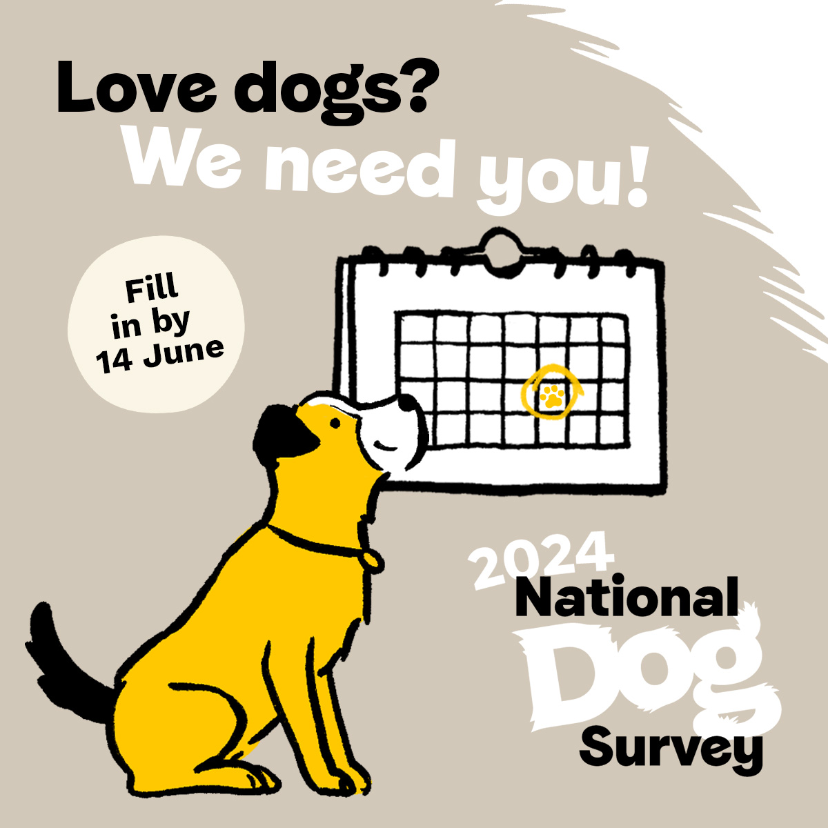 📣🐶 Our National Dog Survey is back! And we need as many of you as possible to complete it so we can help even more dogs and their owners - you don't need to own a dog to fill it in! Take the survey ➡️ dogstrust.org.uk/about-us/what-…