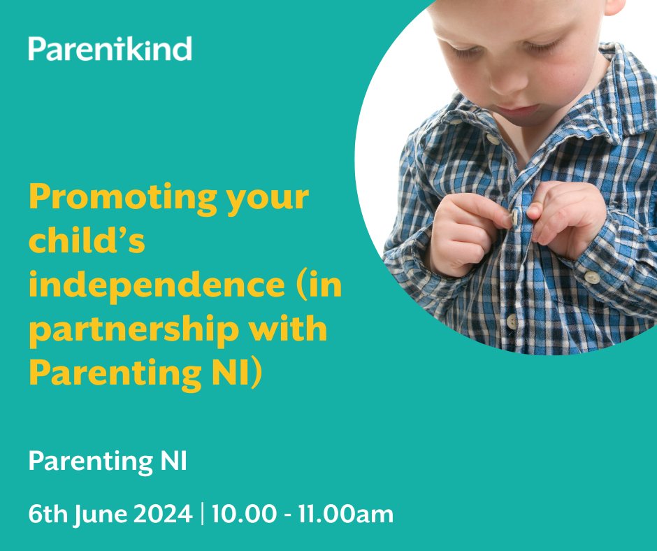 Does your child attend preschool or primary school? 📝🏫 In this webinar we'll cover the importance of independence for children and identify appropriate situations where it can be given. To book your FREE seat at this webinar, visit our website: parentkind.org.uk/your-pta-exper…
