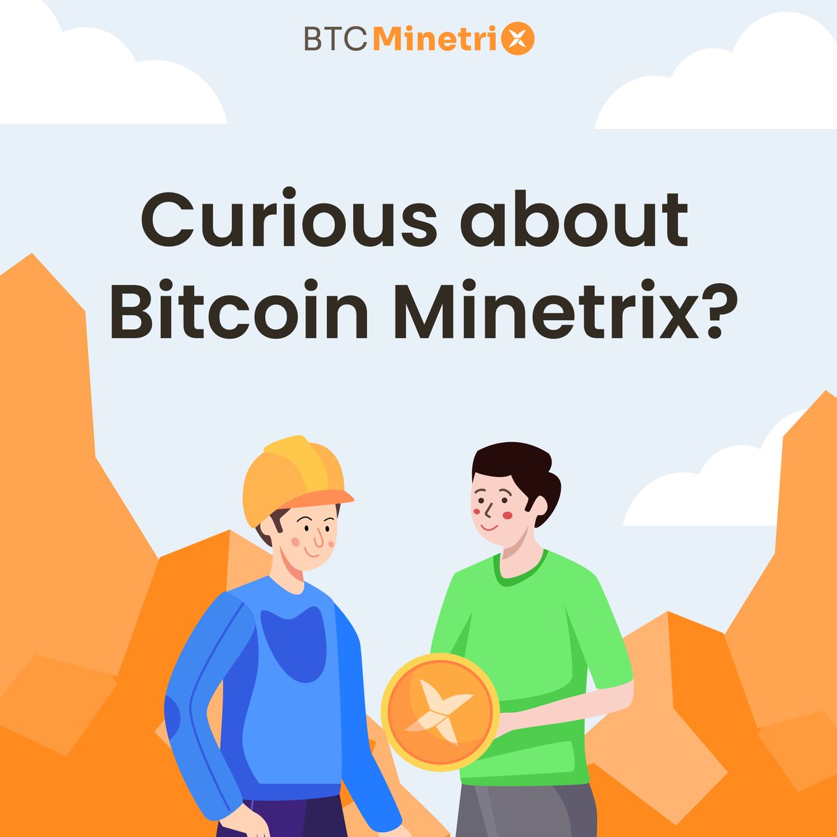 Curious about #BitcoinMinetrix? 🤔 Need help? Our dedicated customer support team is here for you! Feel free to reach out if you have any questions. You can contact us here: bitcoinminetrix.com/en/help 📧