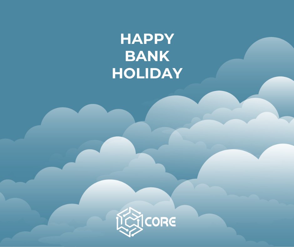 CORESoftwareUK's tweet image. HAPPY BANK HOLIDAY....

#coresoftwaresolutions #bankholiday