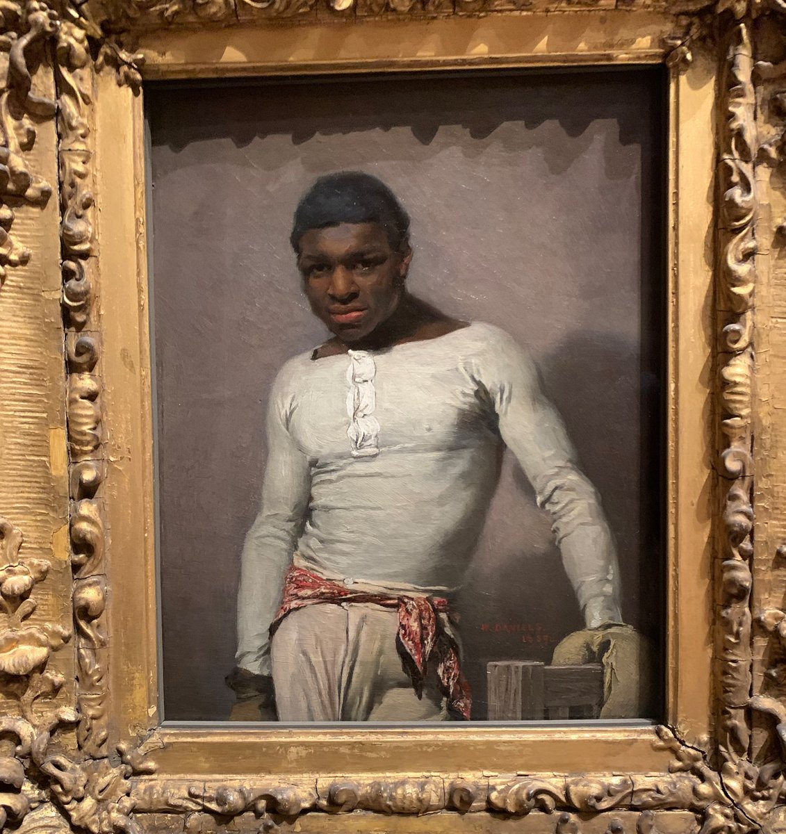 At the drawing session at the National Portrait Gallery. I was drawn to this tiny painting, a heroic portrayal of a non-white person. Or is it?

#JulieOakleyDesign #Sanguine #NationalPortraitGallery #PencilDrawing #Portraits #DropInDrawing