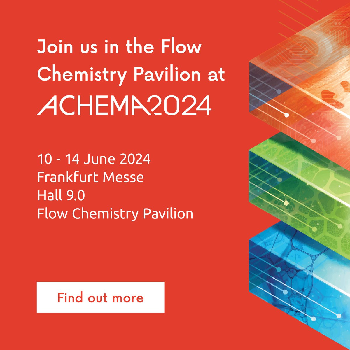 Exciting news at Syrris as we're gearing up to attend @ACHEMAworldwide from June 10th to 14th. Stay tuned for updates on our booth, presentations, and more! Have you got your ticket yet? #FlowChemistry #ACHEMA #ChemicalEngineering #Innovation