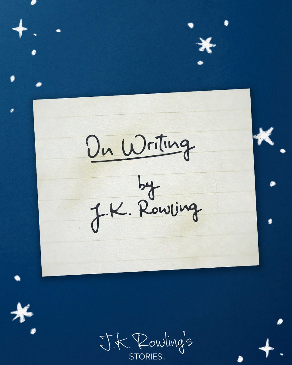 We’re excited to share J.K. Rowling’s video series: On Writing! ❤️ Here for the first time, she talks all about her writing process, inspiration, research and much more. Head to website for more information: stories.jkrowling.com/j-k-rowling-ta…