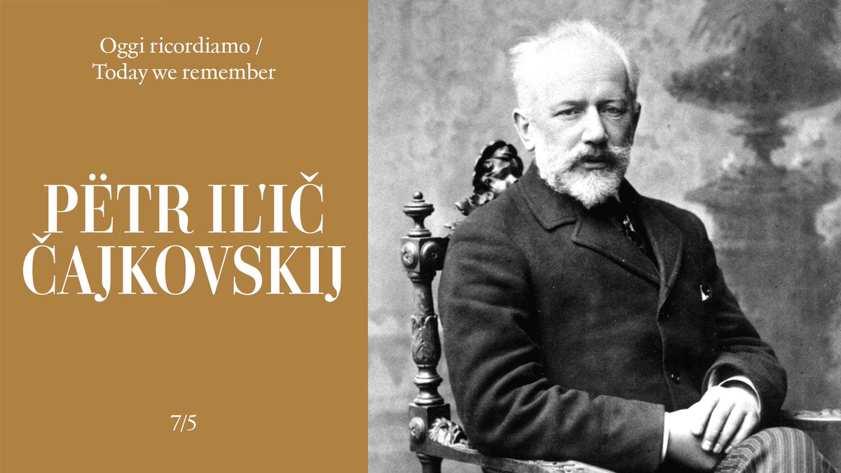 Oggi ricordiamo / Today we remember Pëtr Il'ič Čajkovskij. #NatiOggi #BornToday