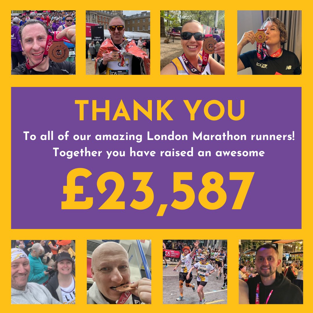 We are delighted to share that our amazing London Marathon runners have raised an awesome £23,587! We're so grateful for your support which will help us to continue to provide specialist care to people living with life limiting conditions in our communities Thank you!