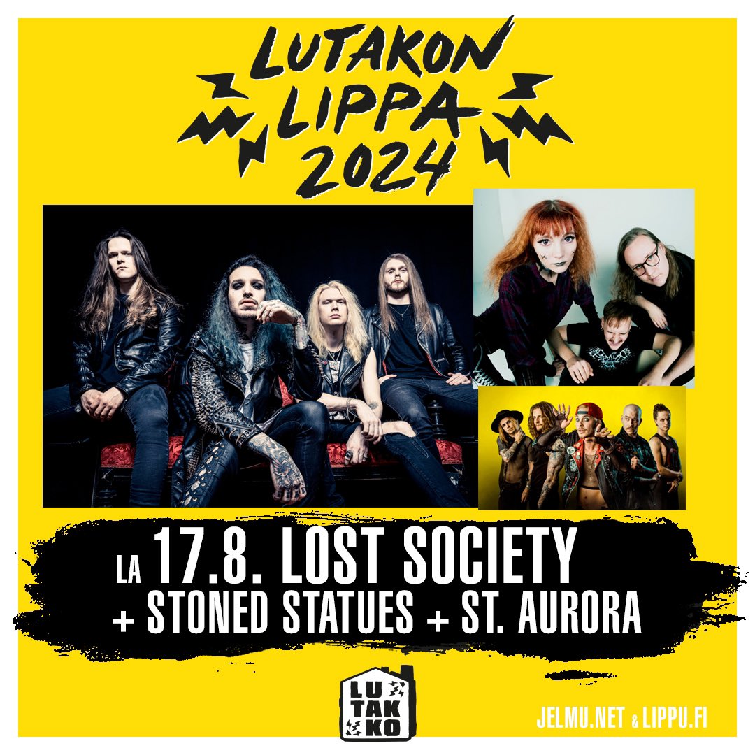 LOST SOCIETY will be inciting riots on their home ground in Jyväskylä (Lutakon Lippa) on the 17th of August 🇫🇮 The show is ALL AGES. Tickets on sale NOW: lippu.fi/artist/lost-so…