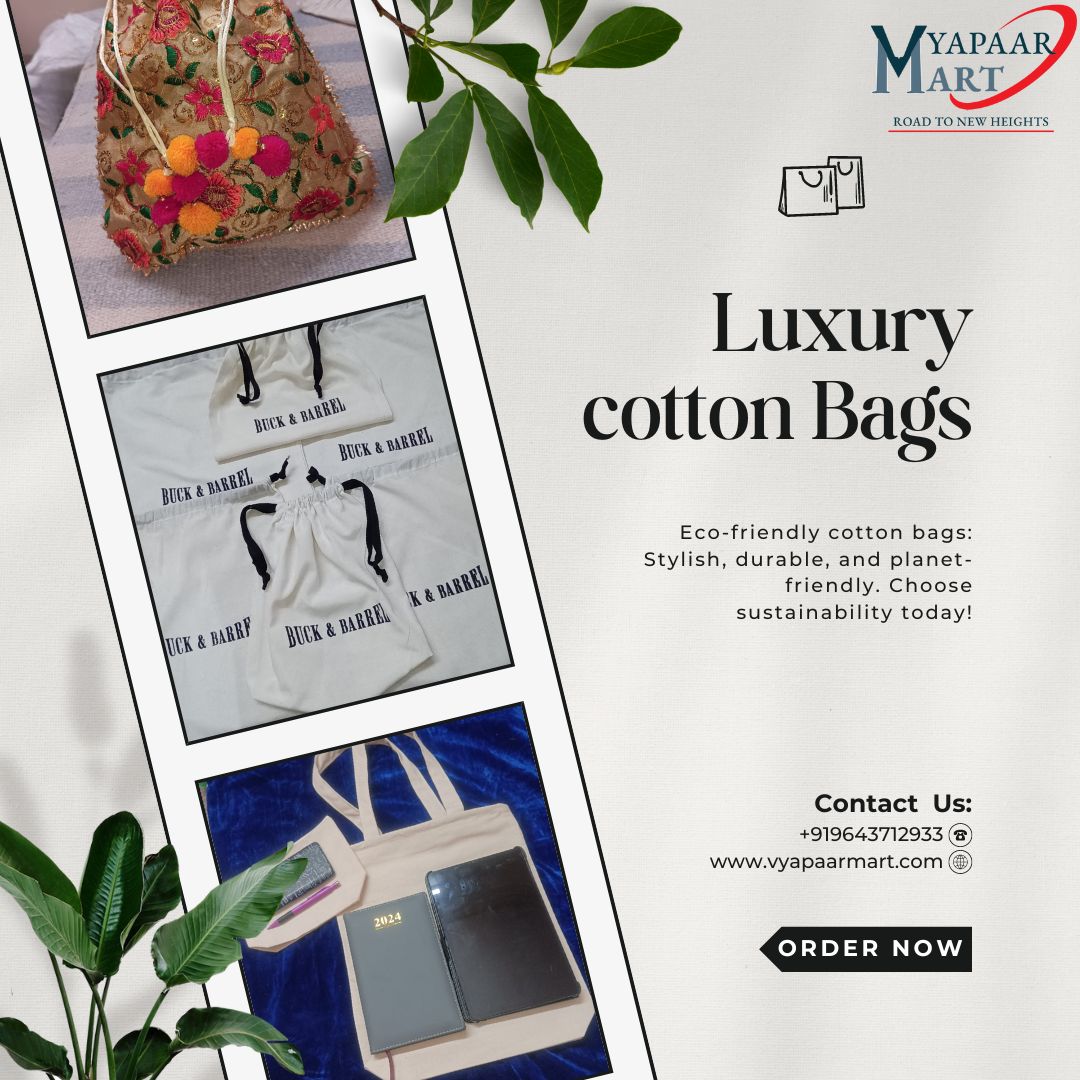 looking for distributors and wholesalers
Eco-friendly cotton bags: Sustainable, stylish, and versatile. Ditch single-use plastics for a greener alternative. Join the eco-conscious movement today!
#CottonBags
#ReusableBags
#EcoFriendly
#SayNoToPlastic
#SustainableLiving
#GoGreen