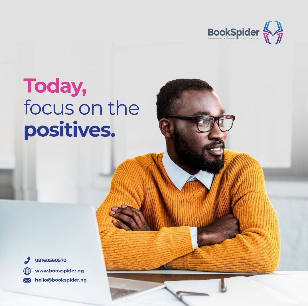 First, start your day with gratitude.

Exert positive energy.

And then approaching every milestone will be a walk in the park.

Welcome to a new week.

#bookspider #newweek #publishingcompany