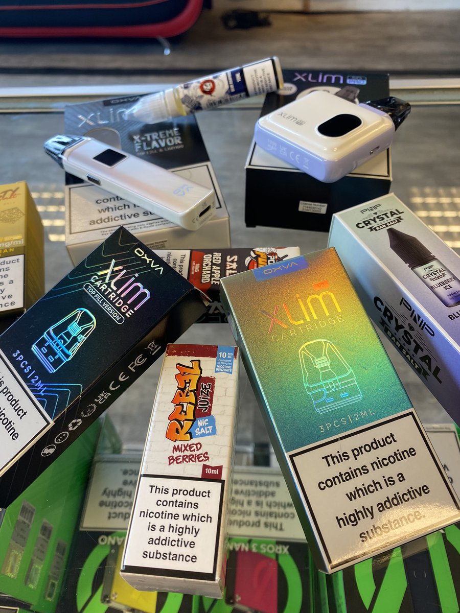 Oxva Xlim pro and Xlim sq pro kits on offer in store
Come on down and grab yours today with liquids and extra pods

#vape #vapelyf #clouds #ecig #vaping #quitsmoking #geekvape #vaporesso #voopoo #premiumeliquid #uwell #smoktech #iblazeopenshaw #manchestervape #openshaw #gorton