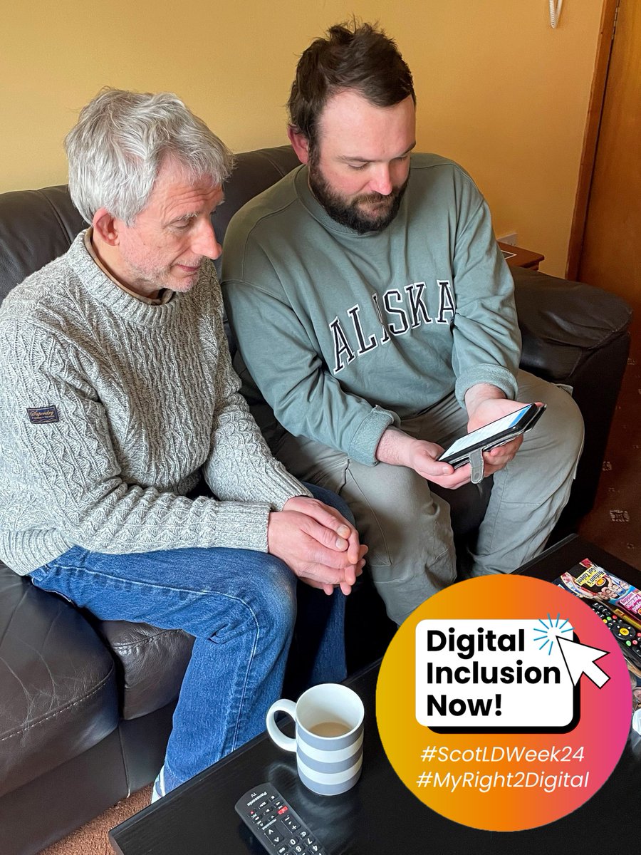 To mark #ScotLDWeek24, we hear from Brian who is supported by our Martingale Outreach service in Dundee. Staff at the service have been helping Brian to send and receive emails to and from his family in America. Find out more: bit.ly/4a6HHAi #MyRight2Digital