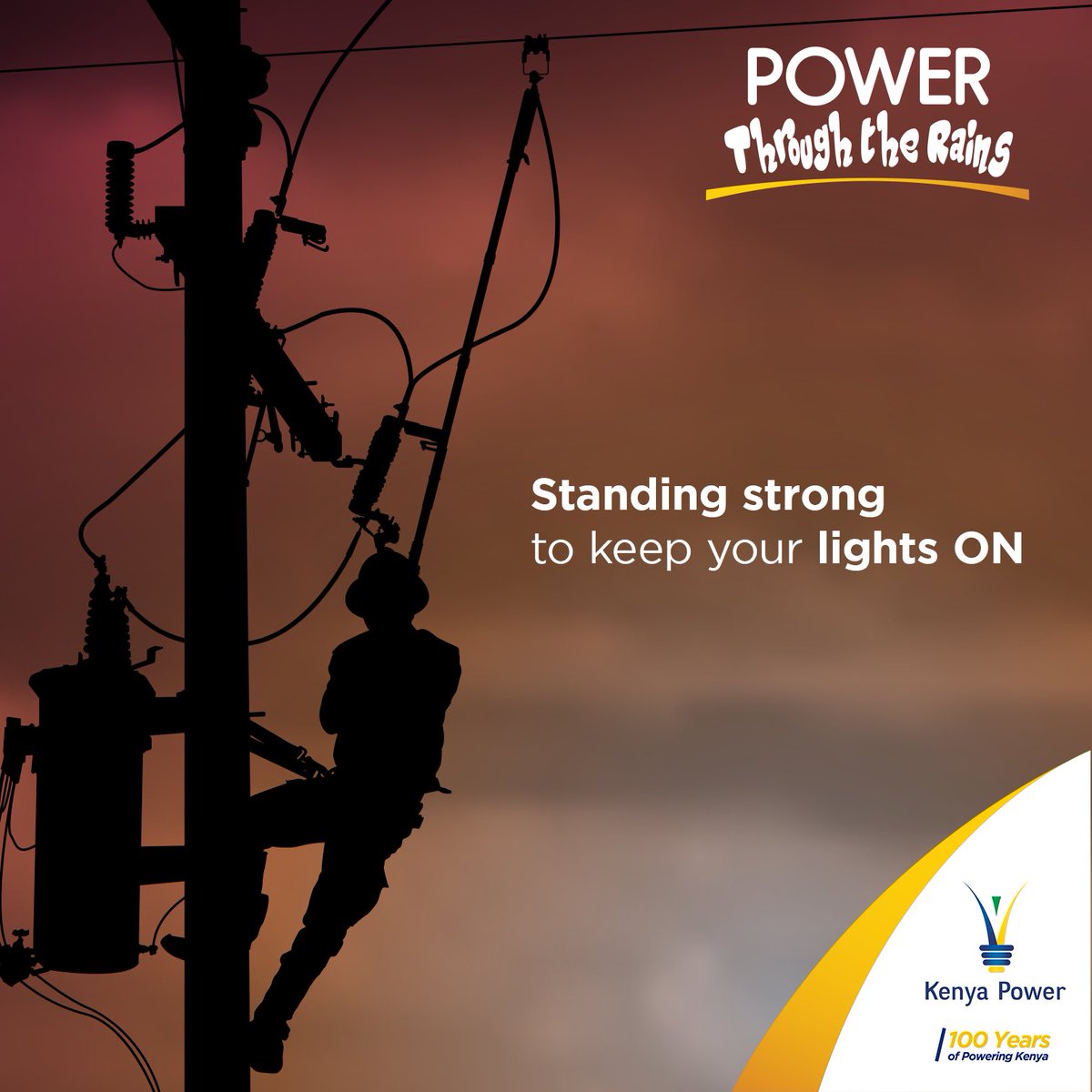 Tuko hapa kuwashughulikia. Dial *977# or call us on 97771 to report a power-related incident. #PowerThroughTheRains #RainySeason ^JC