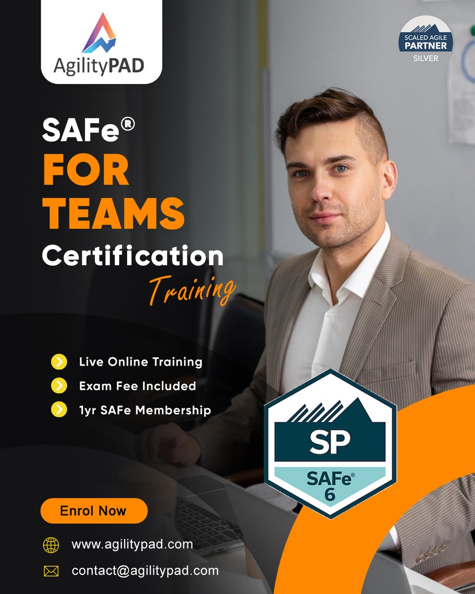 Become a Successful Agile Leader with SAFe® for Teams (SP) Certification.🎓 agilitypad.com/safe-for-teams/ #agilitypad #leadership #Leader #safeforteam #teambuilding #teammanagement #skilldevelopment #managertraining #training #devops #lean #agile #scrummaster #projectmanager
