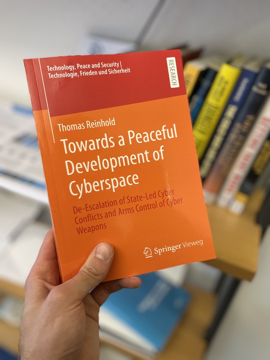 When you get unexpected mail and it’s your colleague’s new book. 🤩 Congratulations to @CyberPeace1 for his new publication “Towards a Peaceful Development of Cyberspace!”