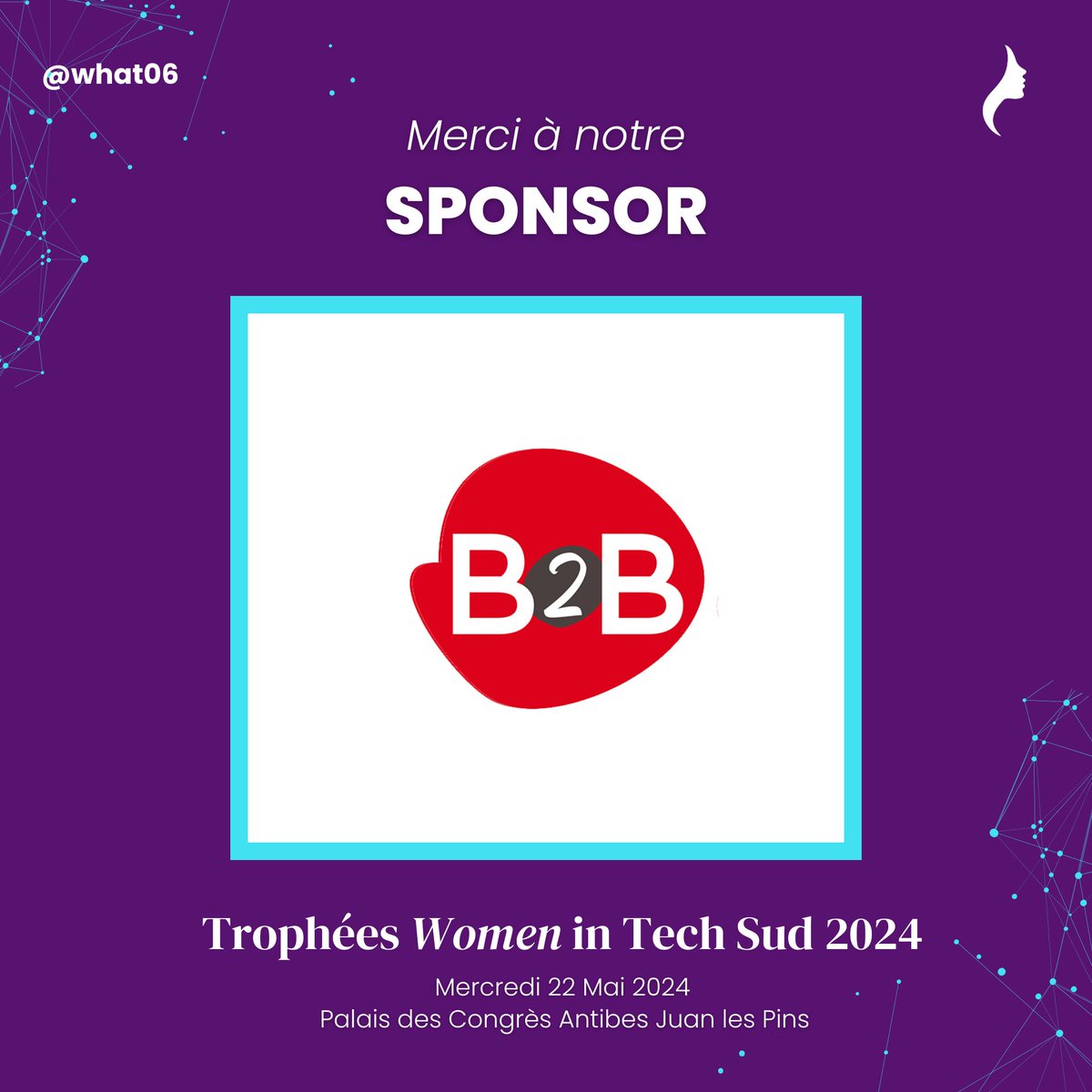 Women Hackers Action Tank 06 (WHAT06) (@whathackers) on Twitter photo 📣 Merci à la <a href="/BBretegnier/">Beatrice Bretegnier</a> rh de soutenir les Trophées Women In Tech Sud 2024 🏆 🚀
B2B consulting RH accompagne les entreprises depuis plus de 6 ans sur toutes les dimensions de la diversité.
🎟️Inscription gratuite mais indispensable: helloasso.com/associations/w…
#TWITS2024 📣 Merci à la <a href="/BBretegnier/">Beatrice Bretegnier</a> rh de soutenir les Trophées Women In Tech Sud 2024 🏆 🚀
B2B consulting RH accompagne les entreprises depuis plus de 6 ans sur toutes les dimensions de la diversité.
🎟️Inscription gratuite mais indispensable: helloasso.com/associations/w…
#TWITS2024