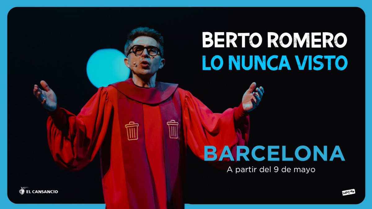 📍BARCELONA  Este jueves @Berto_Romero vuelve al Teatre Coliseum con 'Lo nunca visto' 🔥 ¡Últimas entradas para este finde! 👉 proticketing.com/mpcentradas/es…