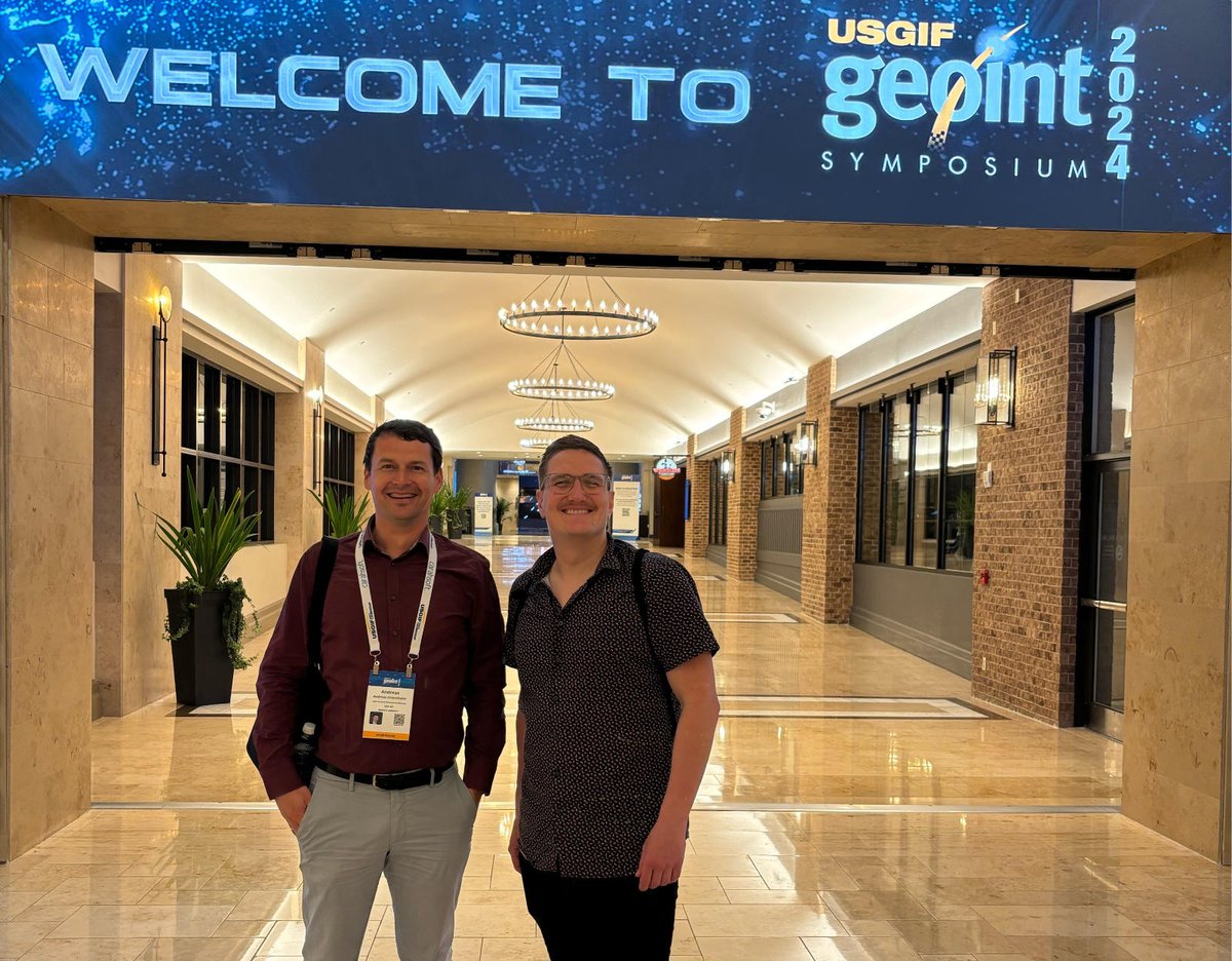 We are here: at the #GEOINT 2024 Symposium from 5-8 May, 2024 at the beautiful Gaylord Palms Resort and Conference Center Kissimmee, FL - 'exploring the unparalleled importance of geospatial intelligence'. Let's meet. usgif.org/geoint-symposi…