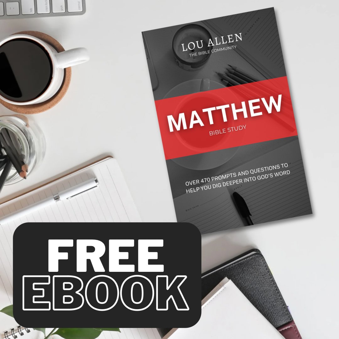 Free Ebook!! Matthew: Bible Studies
It contains 118 Bible studies to help you dig deeper into the book of Matthew, grow in your relationship with Jesus and learn about how to be his disciple.
#biblestudy #Bibleresources #freeebook
thebiblecommunity.wordpress.com/free-ebook/