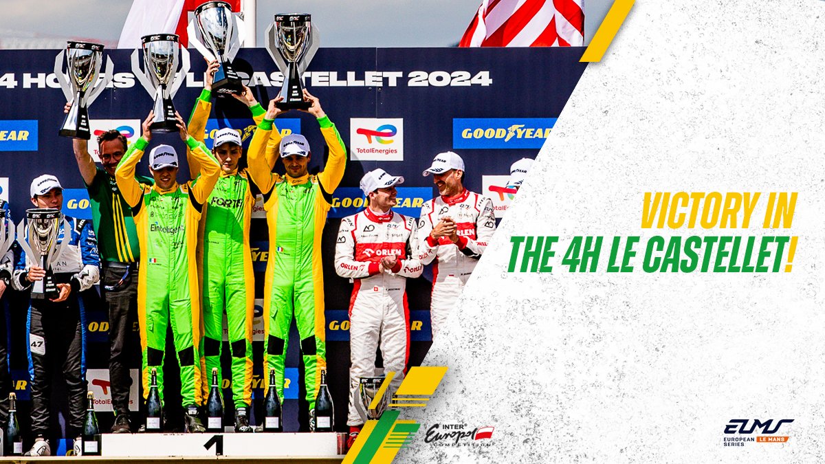 We had every right to celebrate😊yesterday at🇫🇷Circuit Paul Ricard as we secured our first European Le Mans Series LMP2🏆victory in style💪 Read more: bit.ly/3WuQ1Xo #IEC | #ELMS | #4HLeCastellet
