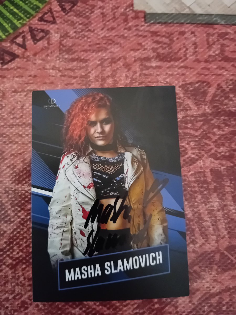 #WrestlingTradingCards 2nd card @mashaslamovich 
@RheaRipley_WWE 1rst