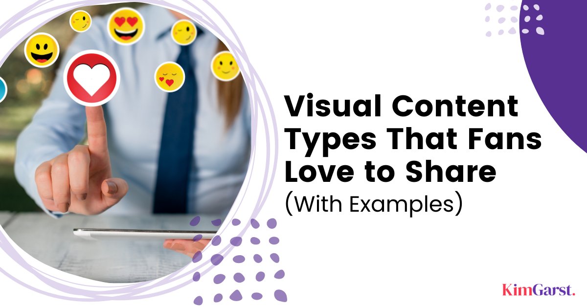 Consistently watch your engagement and reach skyrocket with these 13 types of visual content types that people love to share!
#KimGarst #KimGarstBlog #VisualContent #TrendingVisualContent #SocialMediaPosts bit.ly/3v1H3jlhttps:/…