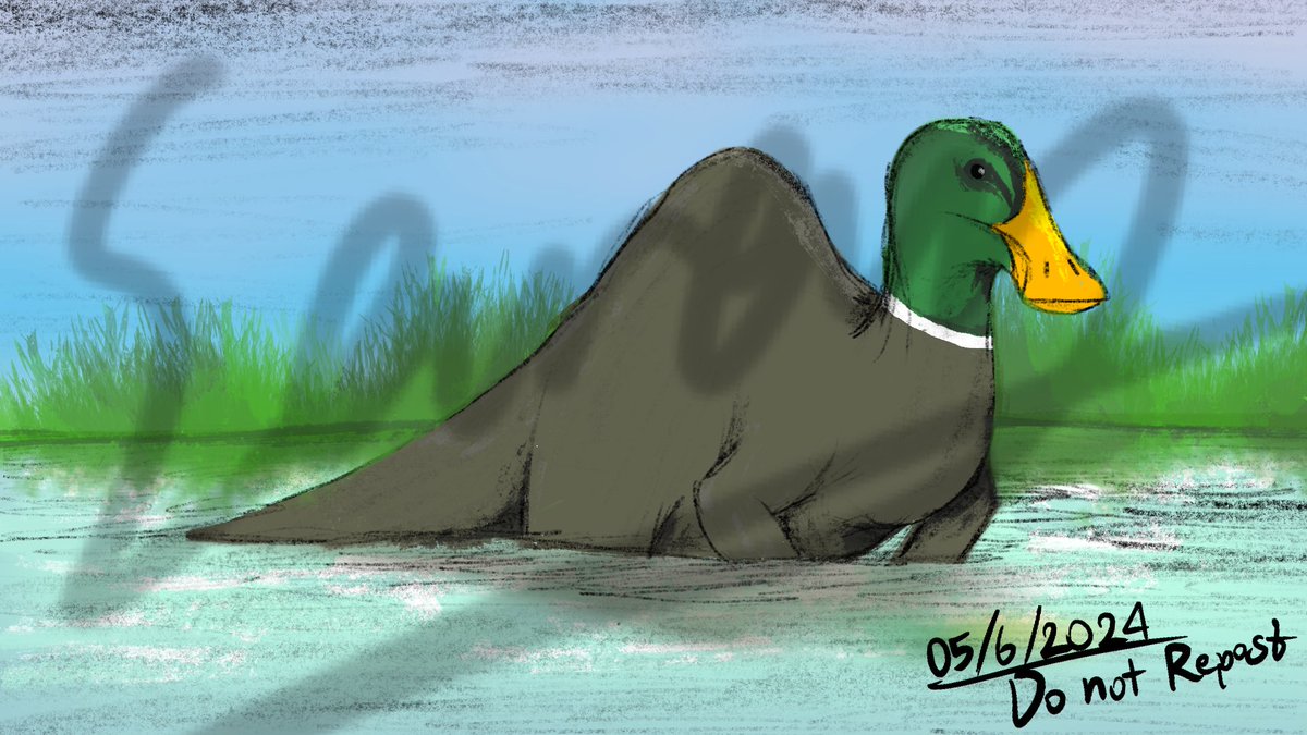 “Swampy Bath”

The Deinocheirus, exhausted from the heat, dipped himself into the lake to rest and cool off.
#paleoart #dinosaurs #prehistoricplanet