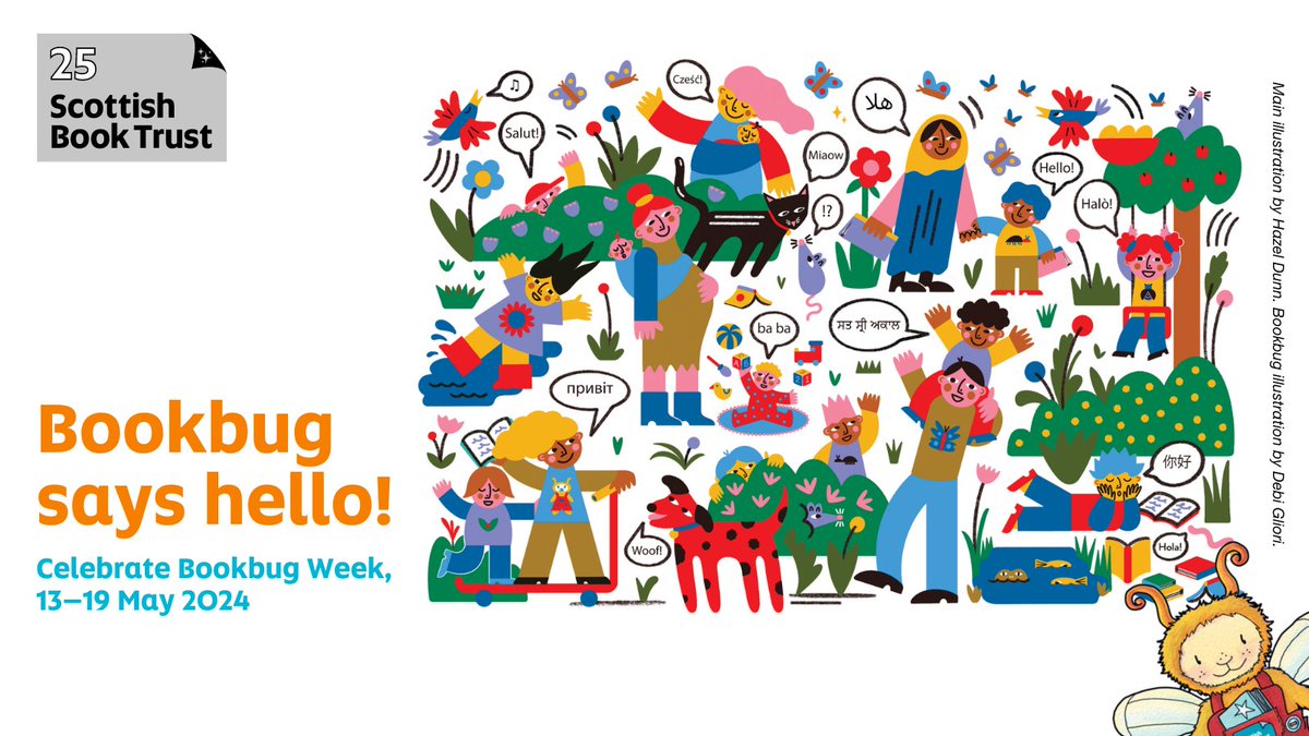 It's just one week until Bookbug Says Hello! Bookbug Week takes place from 13–19 May. We have special events both online and in your local area to celebrate, so look out for ways to get involved. @Bookbug_SBT