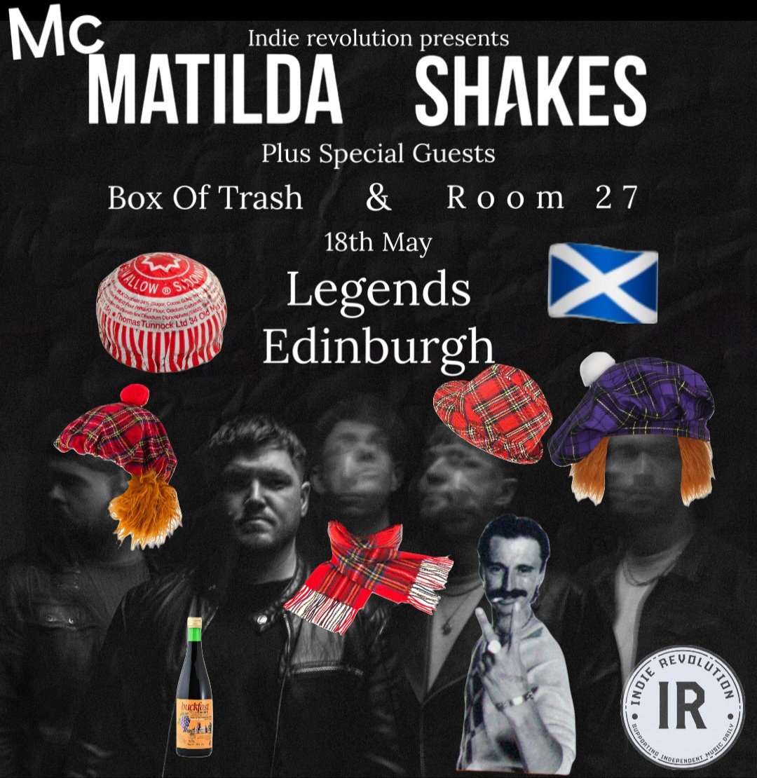 Selling out venues wherever they go, Sheffield finest @MatildaShakes are coming to Scotland. 🏴󠁧󠁢󠁳󠁣󠁴󠁿🏴󠁧󠁢󠁳󠁣󠁴󠁿🏴󠁧󠁢󠁳󠁣󠁴󠁿🏴󠁧󠁢󠁳󠁣󠁴󠁿🏴󠁧󠁢󠁳󠁣󠁴󠁿🏴󠁧󠁢󠁳󠁣󠁴󠁿🏴󠁧󠁢󠁳󠁣󠁴󠁿🏴󠁧󠁢󠁳󠁣󠁴󠁿 Get your McMatilda Shakes tickets noo. Legends , Edinburgh universe.com/events/matilda…