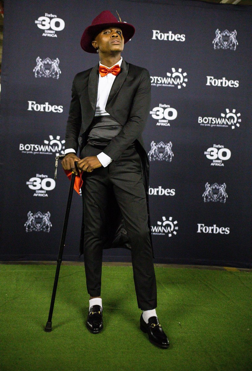 Last night, @BerryHeartCreat had the pleasure of styling A.T.I(Batho Bame)  in our sleek black tuxedo. Timeless,  elegant and sophisticated look. Forbes 30.

Thanya Lekhete!
GOAT!!!