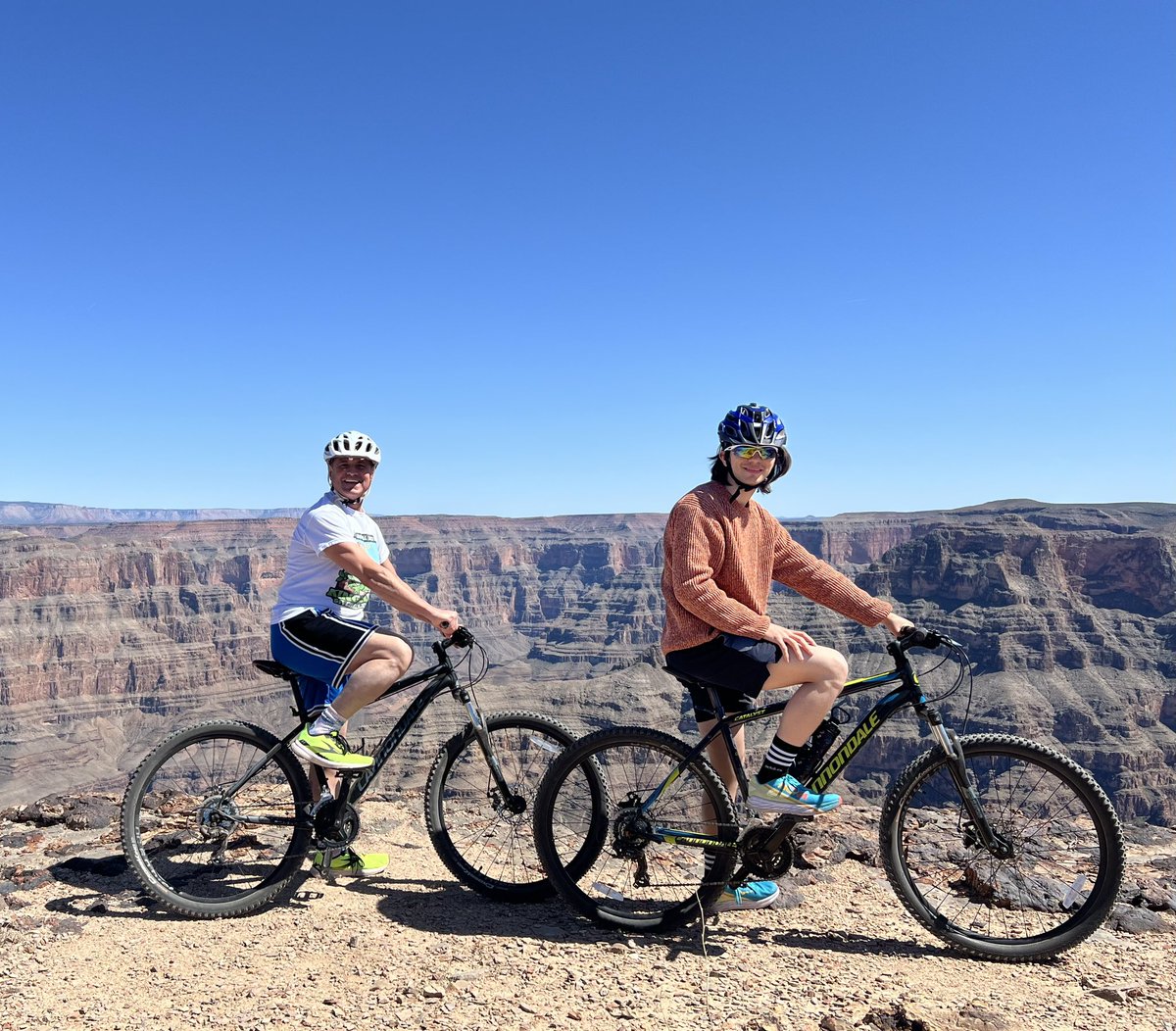 Mountain biking the Grand Canyon!

#GrandCanyon #HualapaiRanch #Arizona #Marathon #Revel #MtCharleston #SinCity #LasVegas #RevelMarathon #MountCharleston #VivaLasVegas #WelcomeToFabulousLasVegas #BostonMarathon #BQ #BostonQualify