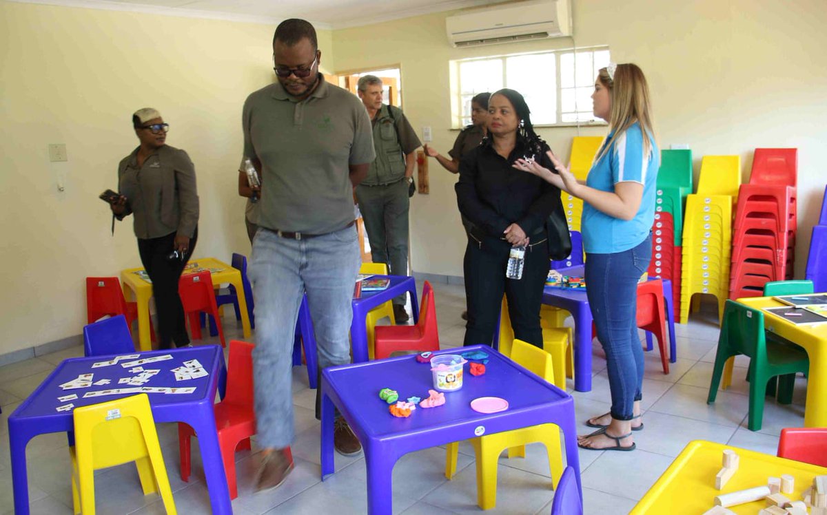 SANParks' Chief Executive Officer, Ms Hapiloe Sello officially accepted, on behalf of Kruger National Park, the newly built classrooms and a storeroom for the Skukuza Early Child Development Centre donated by First National Bank: buff.ly/3wjMaSp