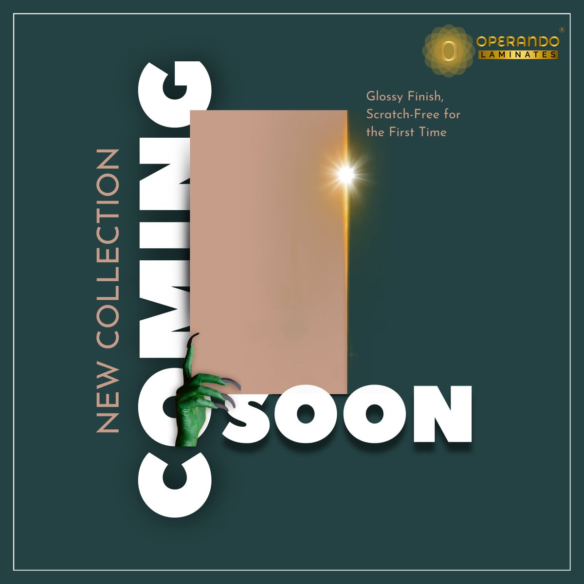 Get ready for a ✨game-changer! Our upcoming Anti-Scratch Gloss Laminates, the first in India, can bend up to 180 degrees.
.
🎁Stay tuned for the big reveal✂️!
.
.
#OperandoLaminates #SuperGloss #AcrylicLaminates #Laminates #SurfaceSolutions #Furniture #Architects #Architecture