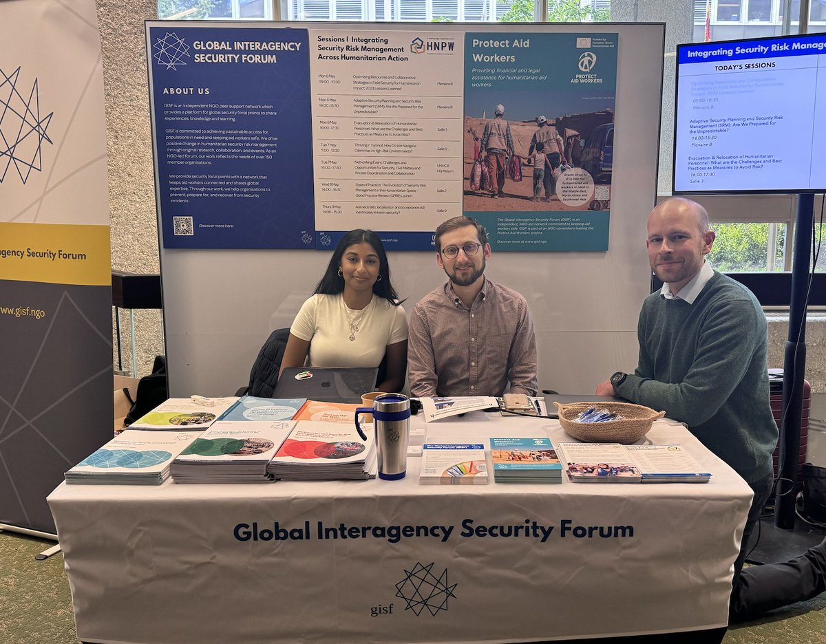👋 The GISF team has arrived in Geneva ready for a great week at #HNPW. If you're attending, why not come and say hi? You can find us at stand 55. Discover the exciting sessions we've got planned this week:gisf.ngo/wp-content/upl… Make sure to register: hnpw.org