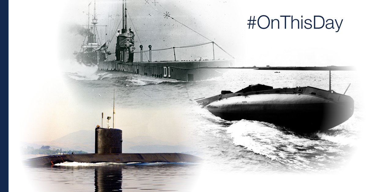 #OnThisDay in 1913, HMS E1, the first of the E-Class submarines was commissioned into the Royal Navy. The class was made up of 58 submarines and spilt into three groups. Group one and two were started before World War I and were replaced in due course by the L-Clas