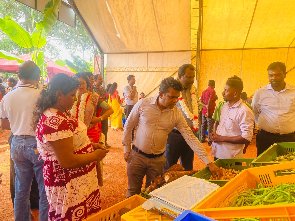 As part of the @UNDP #lka project with the technical & financial assistance of the @JapanGov under JSB, a Poultry Feed, Egg Collecting and Marketing Center was opened in #Mannar recently. In #Vavuniya, a 'Green Market' was also opened to the public as part of the project.