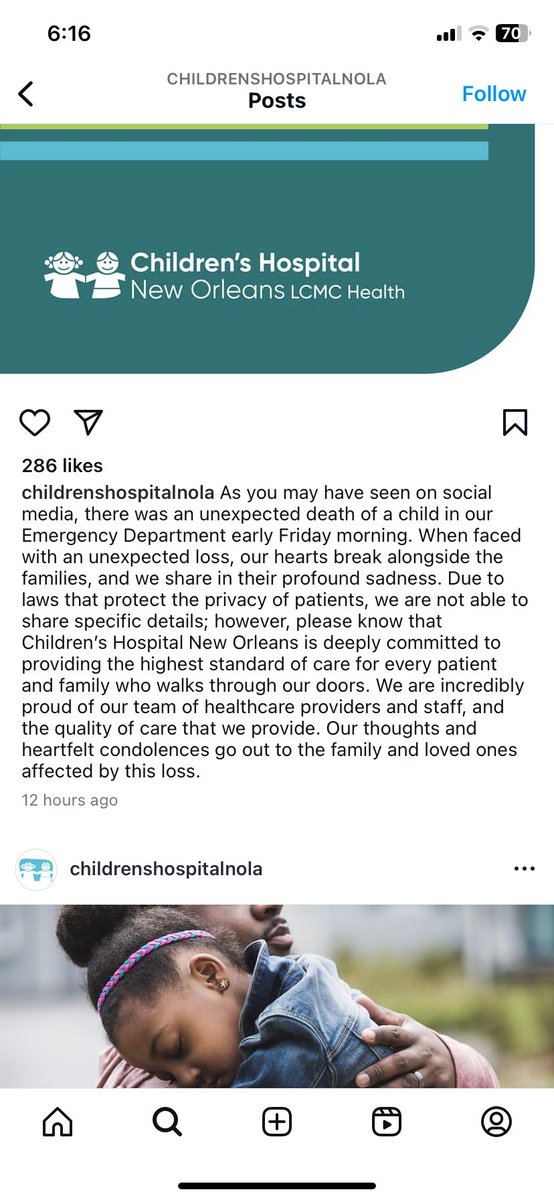 Now .. y’all didn’t even try hard. This response from them was expected because they know they didn’t try hard enough to save that little boy. #justiceforjace #nola #childrenshospital