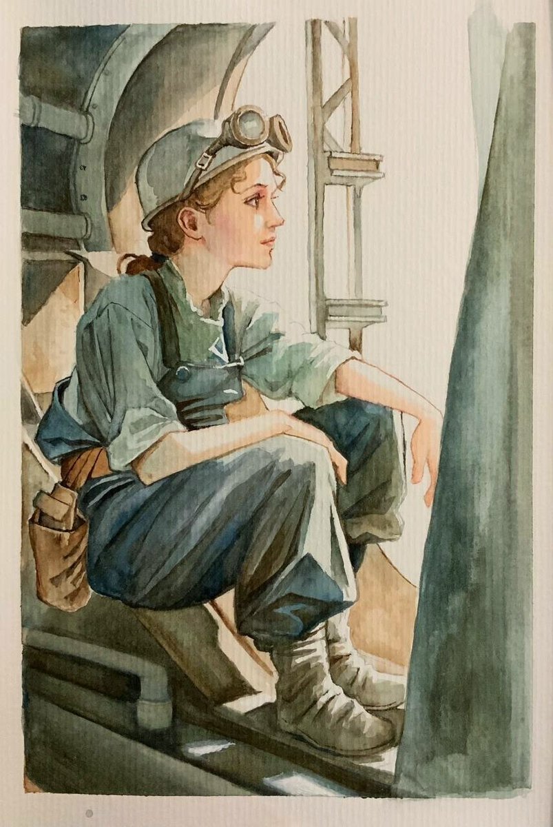 Plenty of Pixels (@pixelsplenty) on Twitter photo "Die Gedanken sind frei"
("Thoughts are free")
Watercolour experiment inspired by a character I recently played in the LARP #SaharaExpedition: a 1930s girl who, after having worked in a coal mine since childhood, manages to emancipate herself and earns a degree in archaeology. "Die Gedanken sind frei"
("Thoughts are free")
Watercolour experiment inspired by a character I recently played in the LARP #SaharaExpedition: a 1930s girl who, after having worked in a coal mine since childhood, manages to emancipate herself and earns a degree in archaeology.