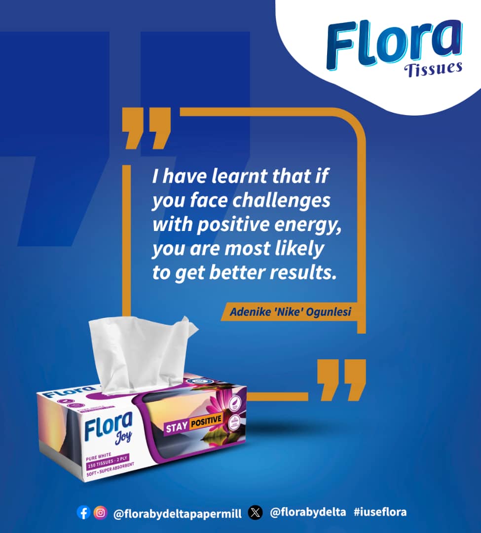 Start your week with a positive mindset! Embrace challenges with optimism, for they hold the potential for growth and success. #mondaymotivation #iuseflora #floracares #floratissues #madeinghana