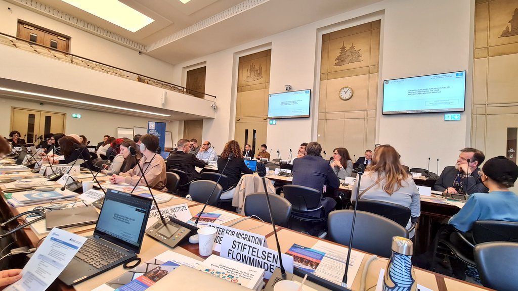 How to improve the production of statistics on refugees, IDPs & statelessness? Thanks to our @UNECOSOC Special Consultative status, we're at @UNECE workshop to learn about countries' experiences on implementing the International Recommendations & discuss regional cooperation.