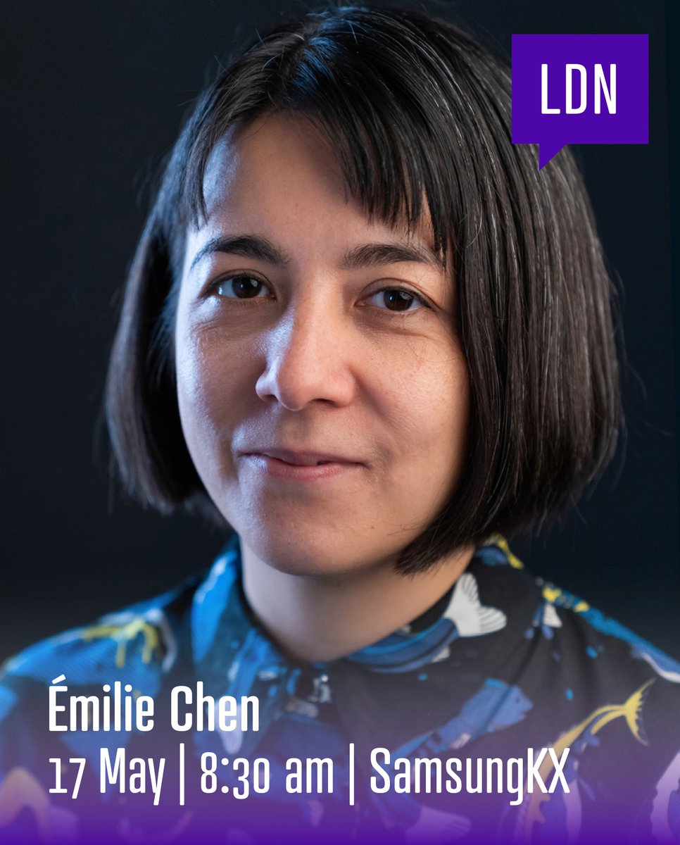 Our May theme is VIBRANT &amp; we’re thrilled to announce Émilie Chen as our speaker for an electrifying event next Friday.

Émilie is an independent French graphic designer and art director, with a dazzling career. Grab your tickets now: creativemornings.com/talks/vibrant-…