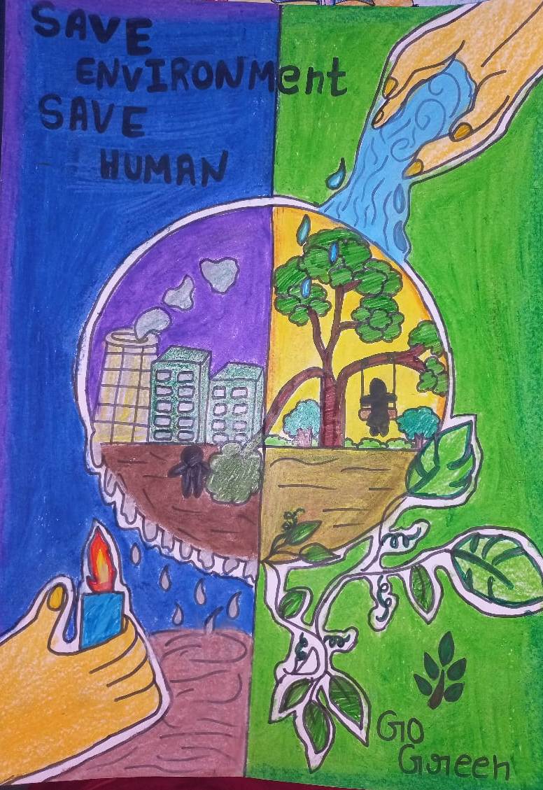 DEO_NDD's tweet image. ECI is promoting environmentally sustainable #LokSabhaElections2024. Drawings by the Students of SKV CHIRAG DELHI in AC 50  as part of SVEEP activities, NDD 
#gogreen #gopaperless #govote @ceodelhioffice @ecisveep #novoterisleftbehind #chunavkaparv #DeshKaGarv #ivote4sure
